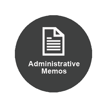 Administrative Memos Website Button