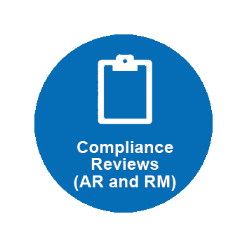 Compliance Reviews AR and RM Website Button