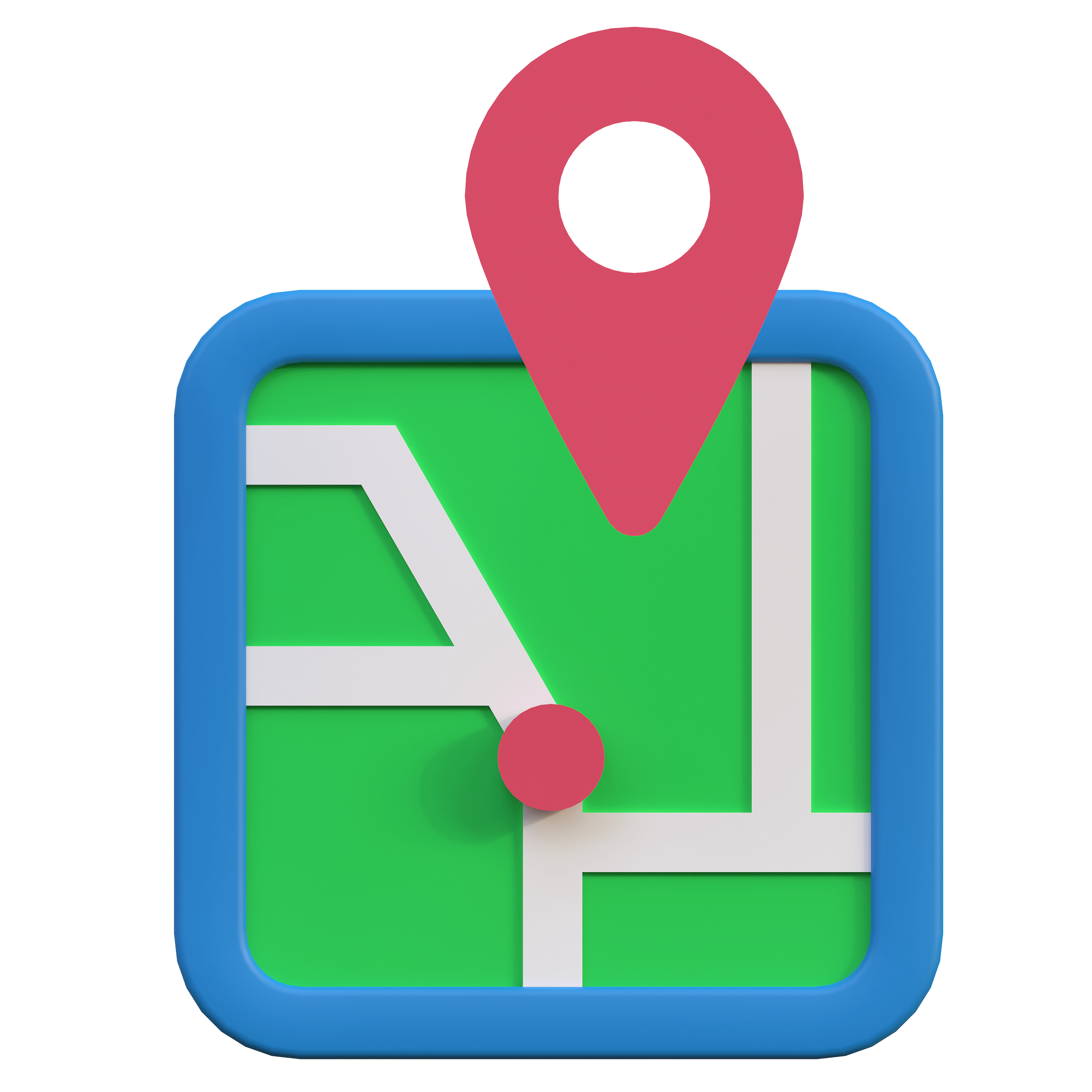 An abstract illustration of a pinned map location.