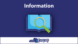 Decorative header for EXPLORE information