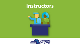 Instructor helping student