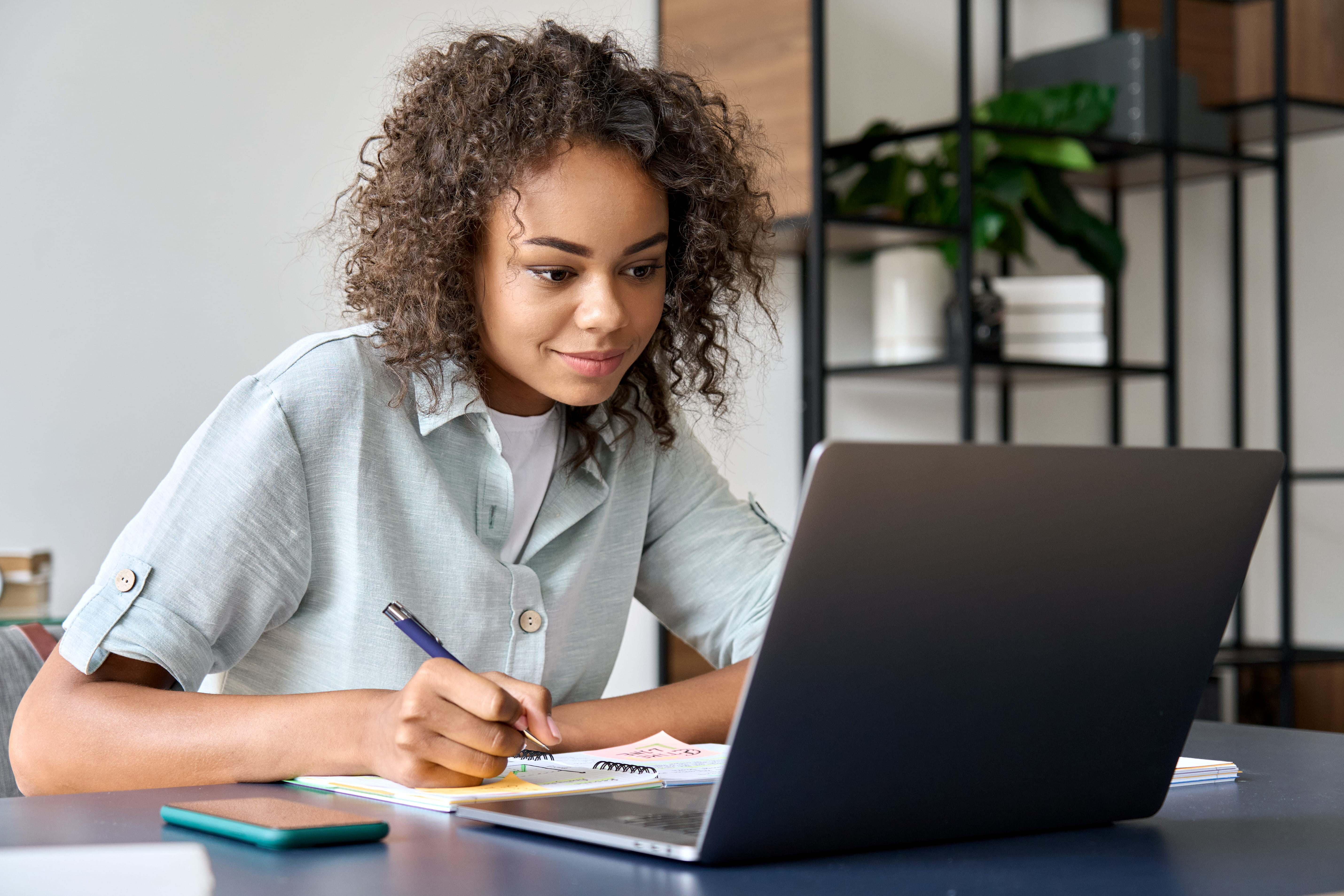 woman working at computer