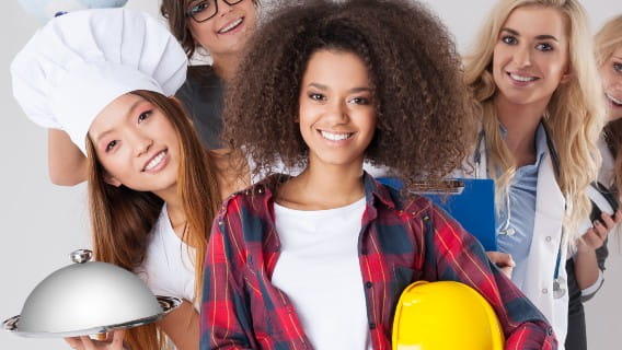 diverse students in CTE