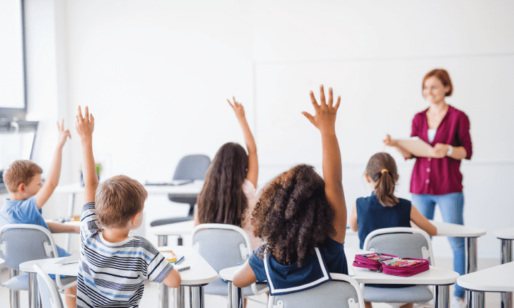Classroom with teacher.
