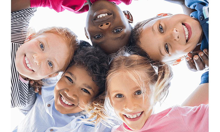 Group of students in a circle