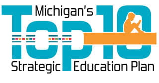 Michigan's Top 10 Strategic Education Plan logo