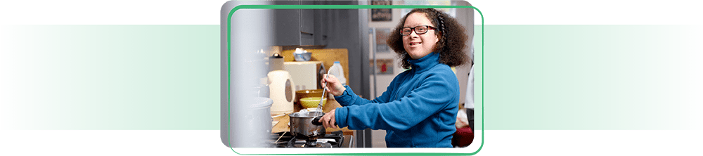 Girl cooking