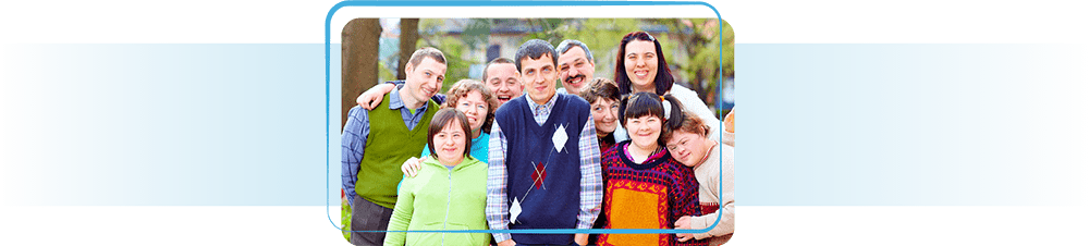 Group of young people with adult couple.