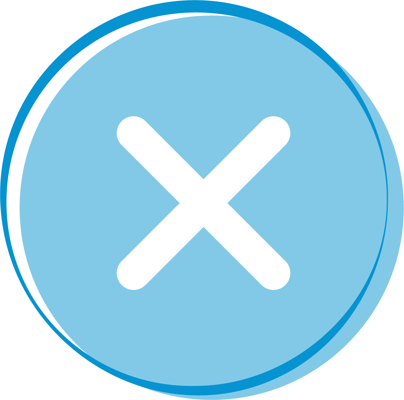 X circle