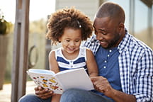father with daughter