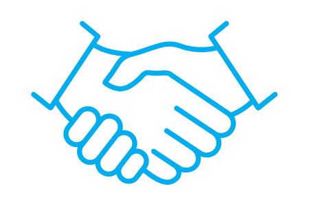 hands clasping icon