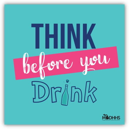 Think before you drink graphic