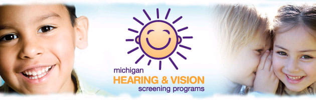 Logo for Michigan hearing and Vision screening programs