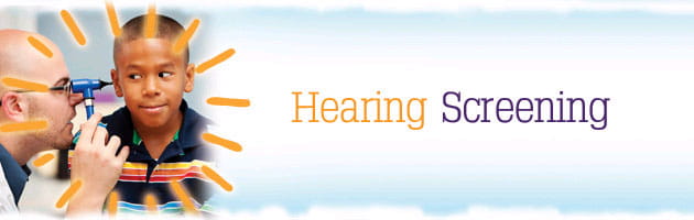 hearing screening banner