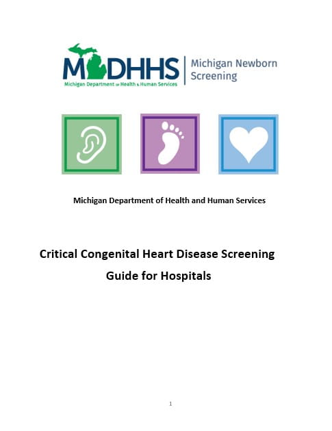 Image of CCHD Guide for Hospitals