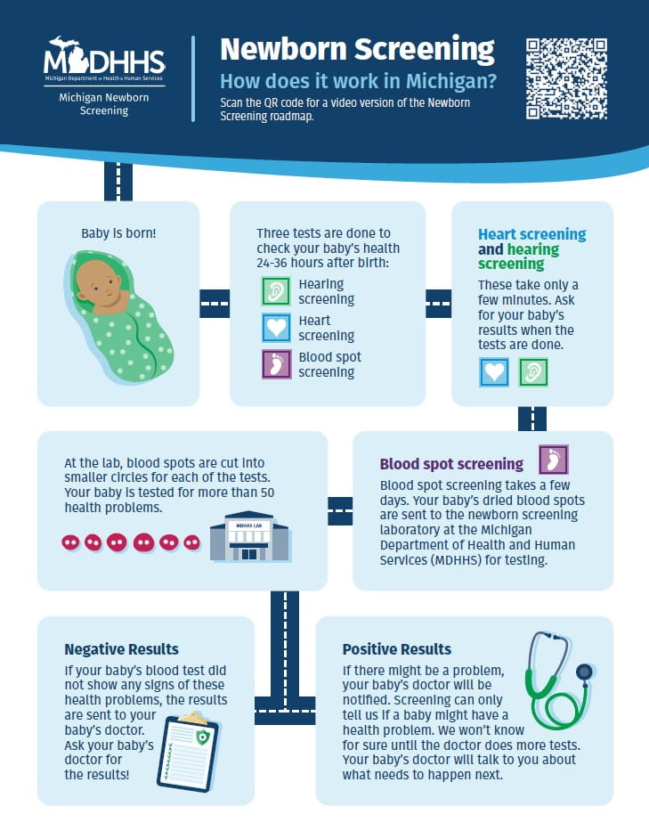 Image of Newborn Screening Roadmap Infogrpahic