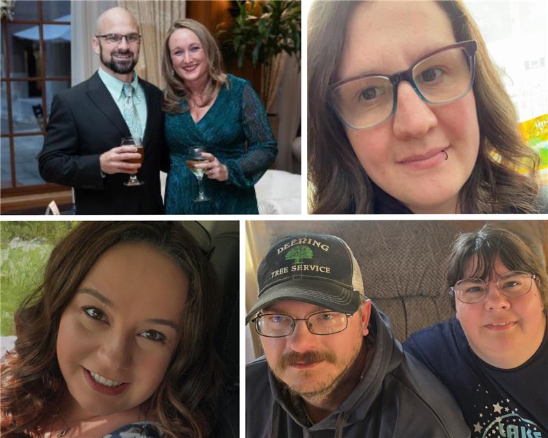 Nick and Jessica Sierakowski, Amanda Falbe, Matthew and Jennifer Seese, and Derika Bacer