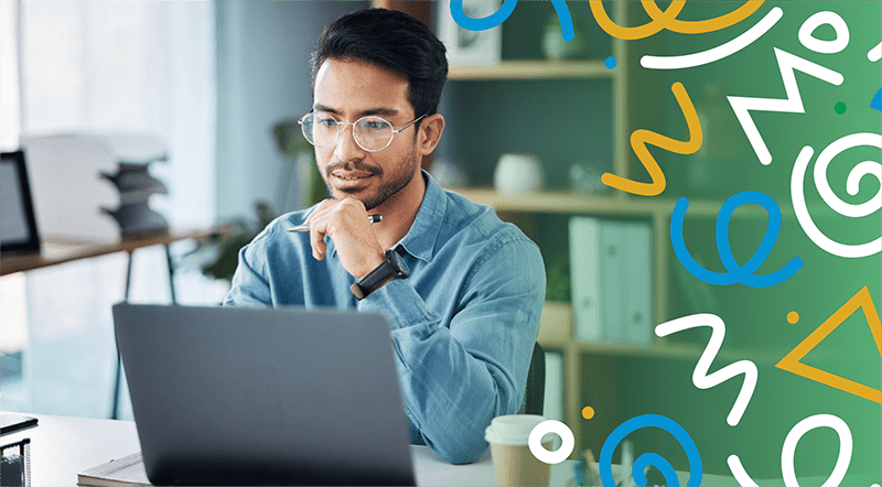 man at laptop header