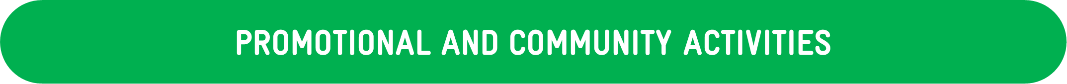 Promotional and Community Activities