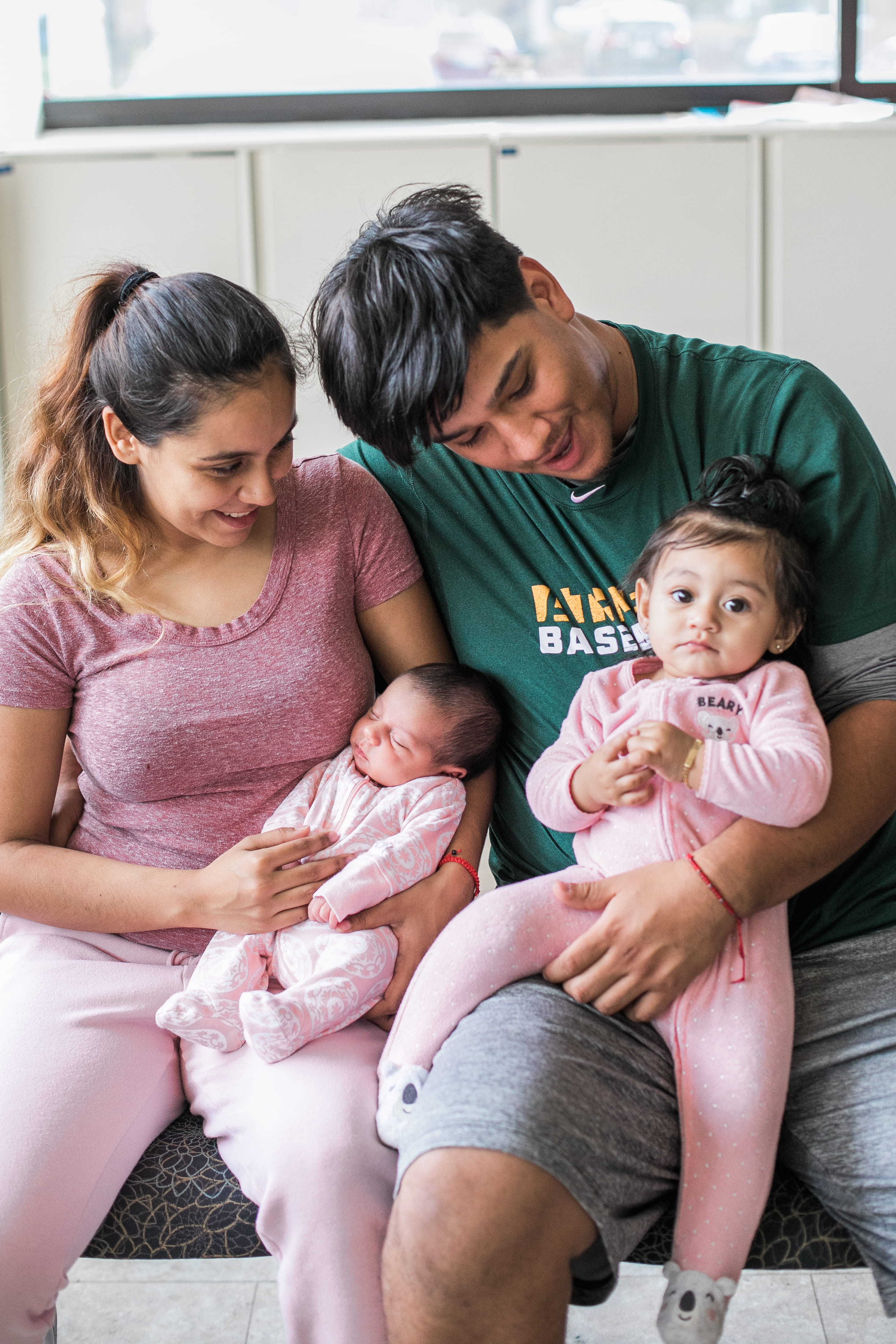 Man and Woman with Two Young Kids