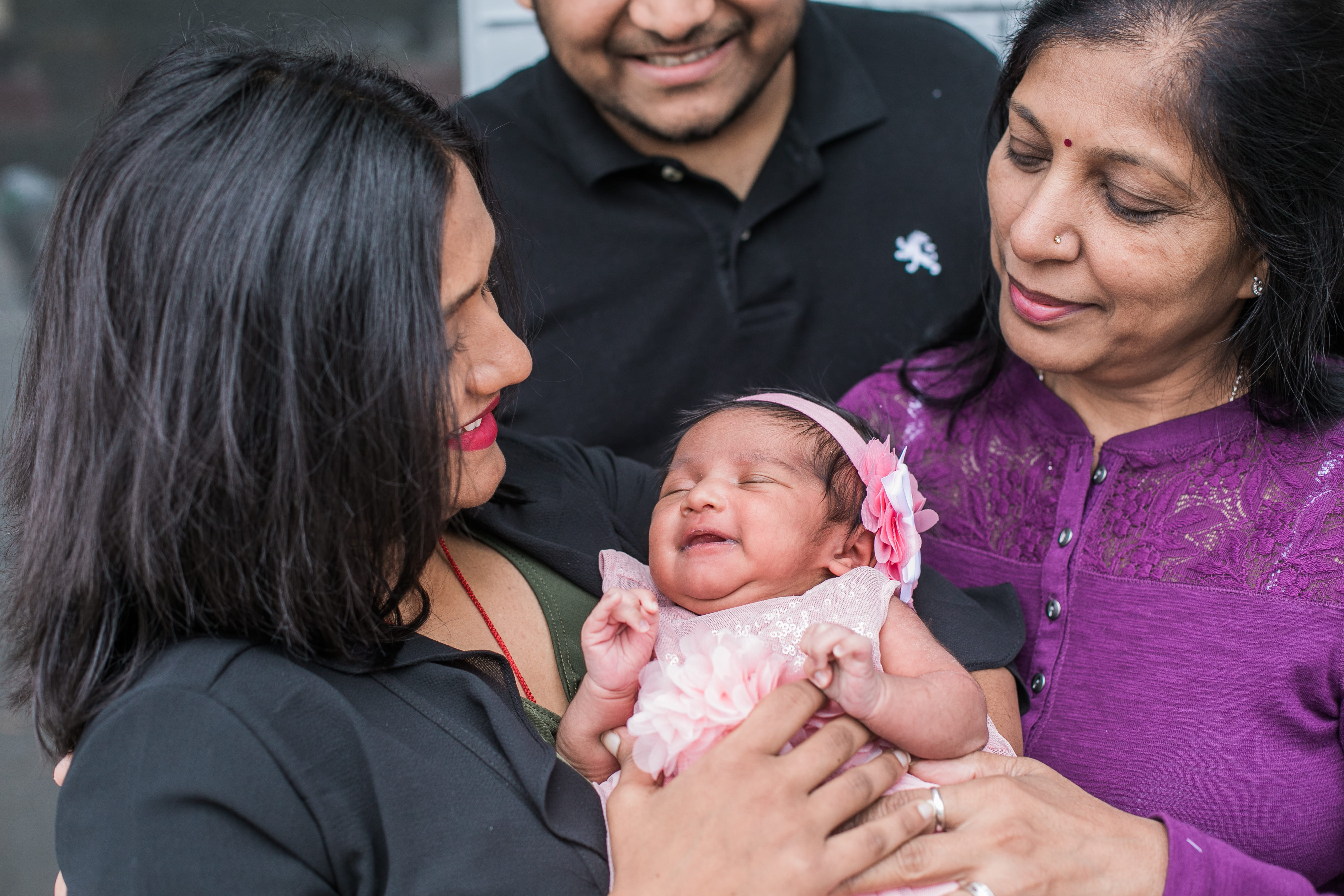 Multigenerational Family with Infant
