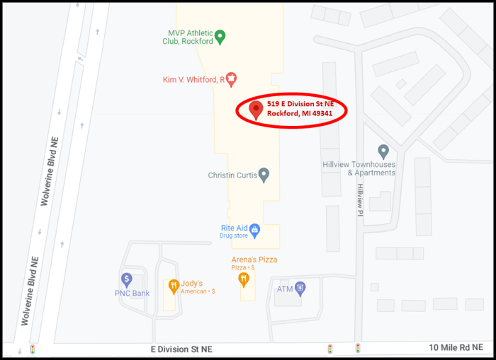 Belmont/Rockford Area Study Office Map