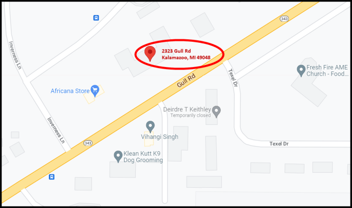 Parchment and Cooper Township Study Office Map