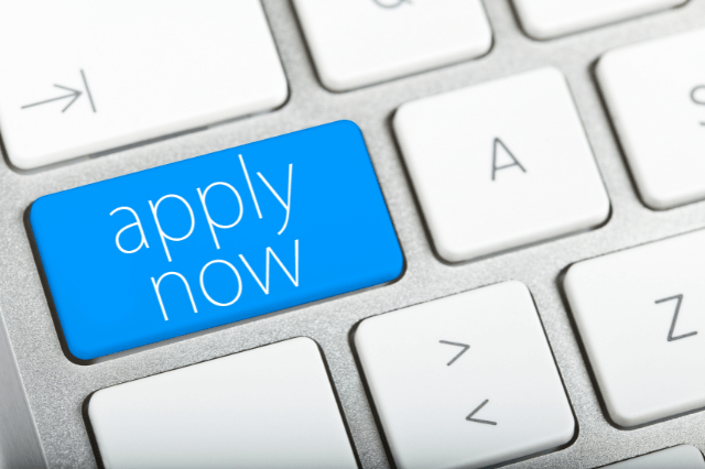 Apply Now on computer keyboard