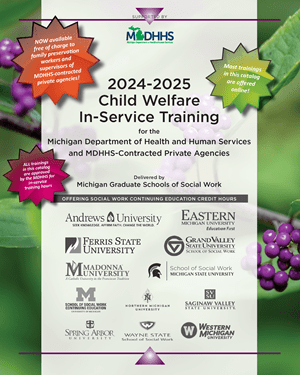 Child Welfare In Service Training 2024-2025