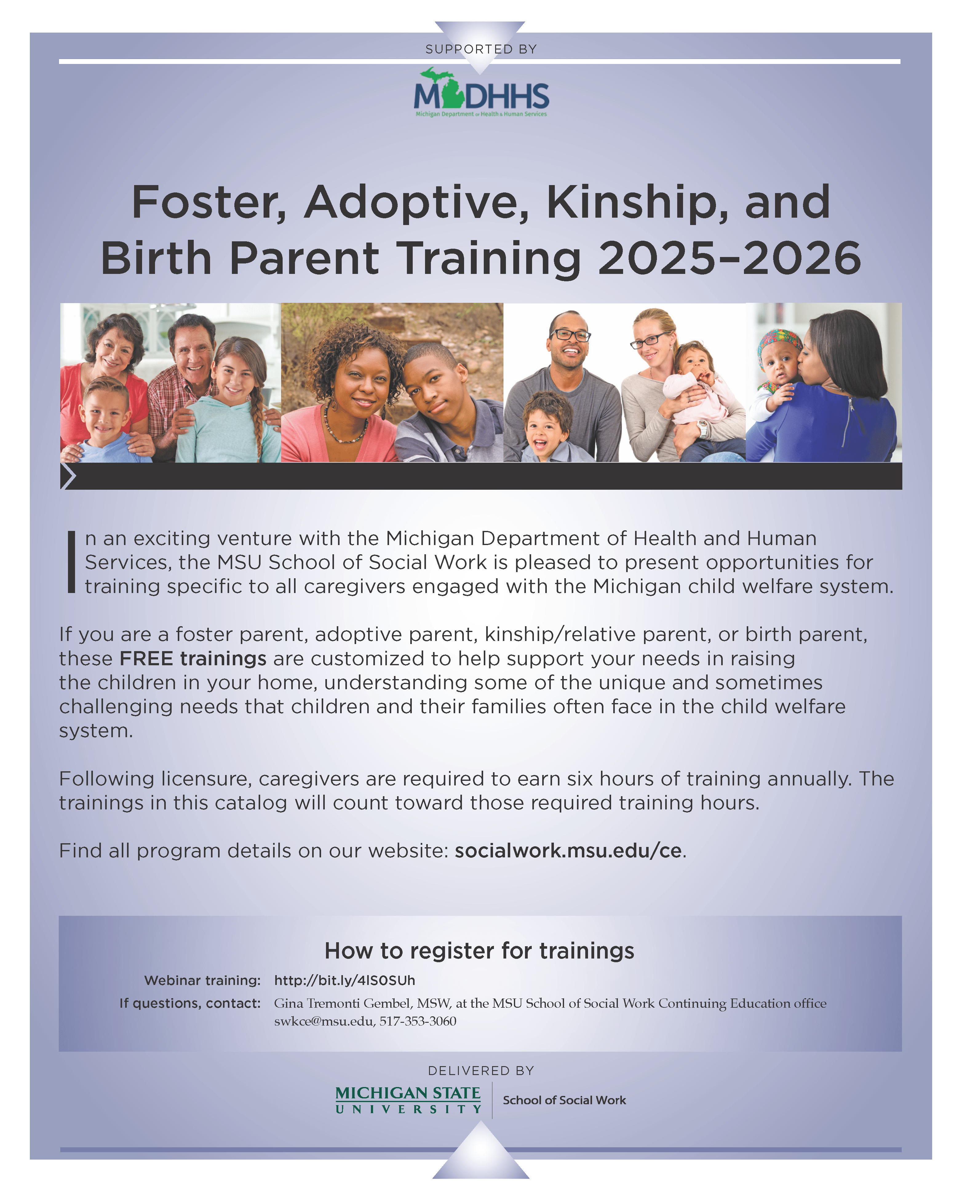 Foster, Adoptive, Kinship, and Birth Parent Training 2024-2025 catalog