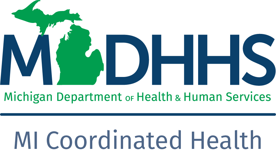 MDHHS MI Coordinated Health Logo Stacked
