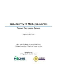 2024 Michigan Nurses Survey Cover