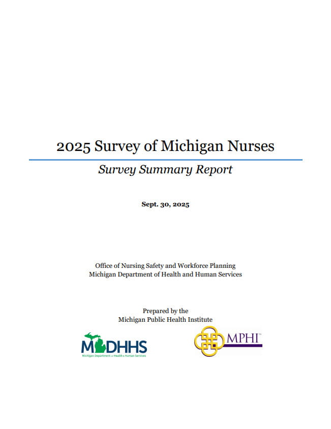 MI Nurse Survey Cover