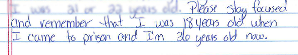 Please Stay Focused excerpt from letter