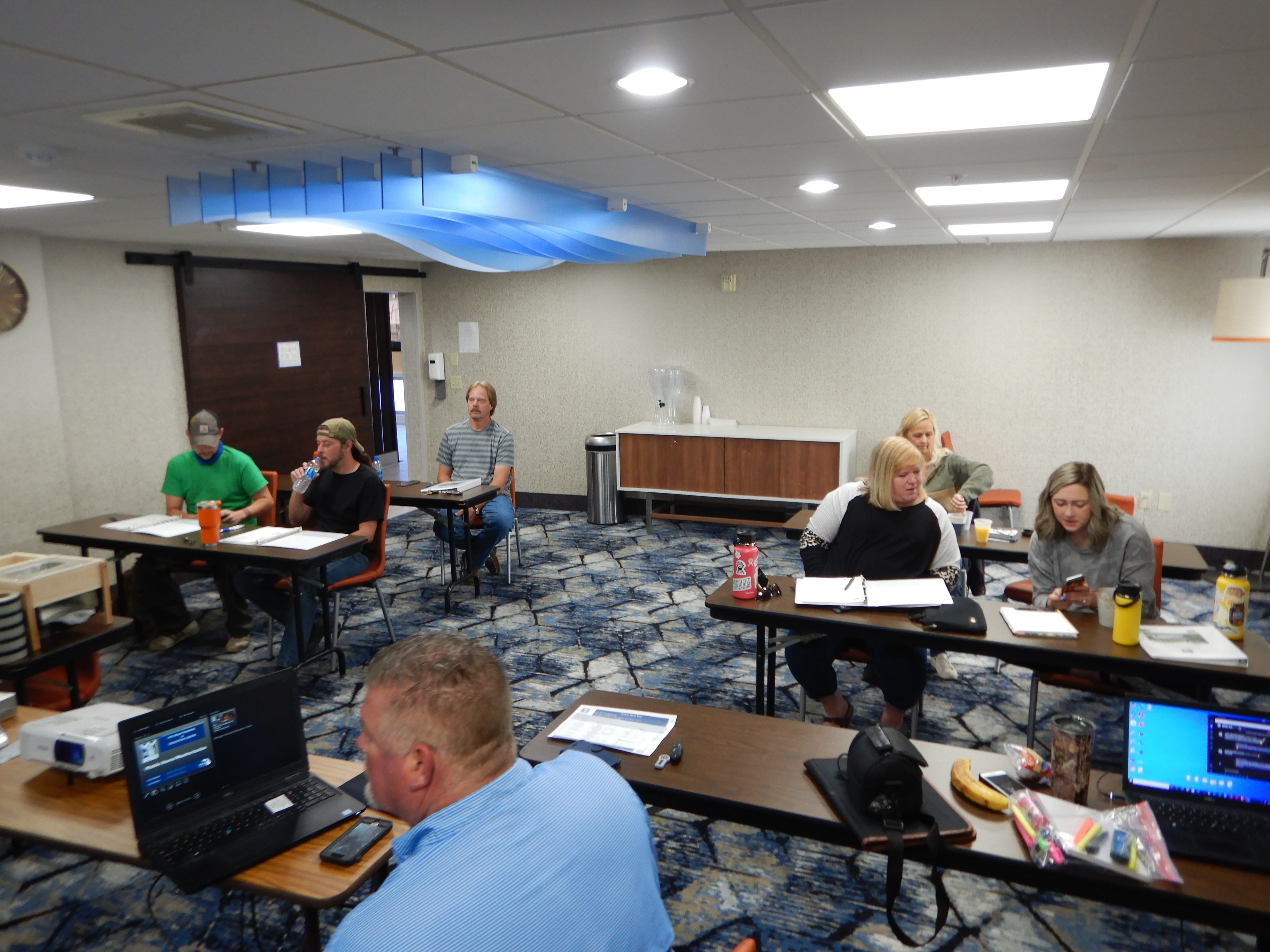 The classroom portion of the Energy Auditor course