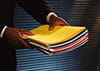 Man holding folders