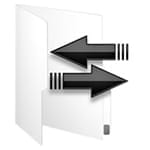 File folder with arrows pointing left and right