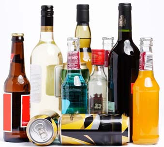 drinks containing alcohol