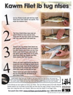filet a fish - Hmong