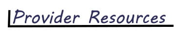 Provider resources