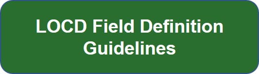 LOCD Field of Definition Guidelines button