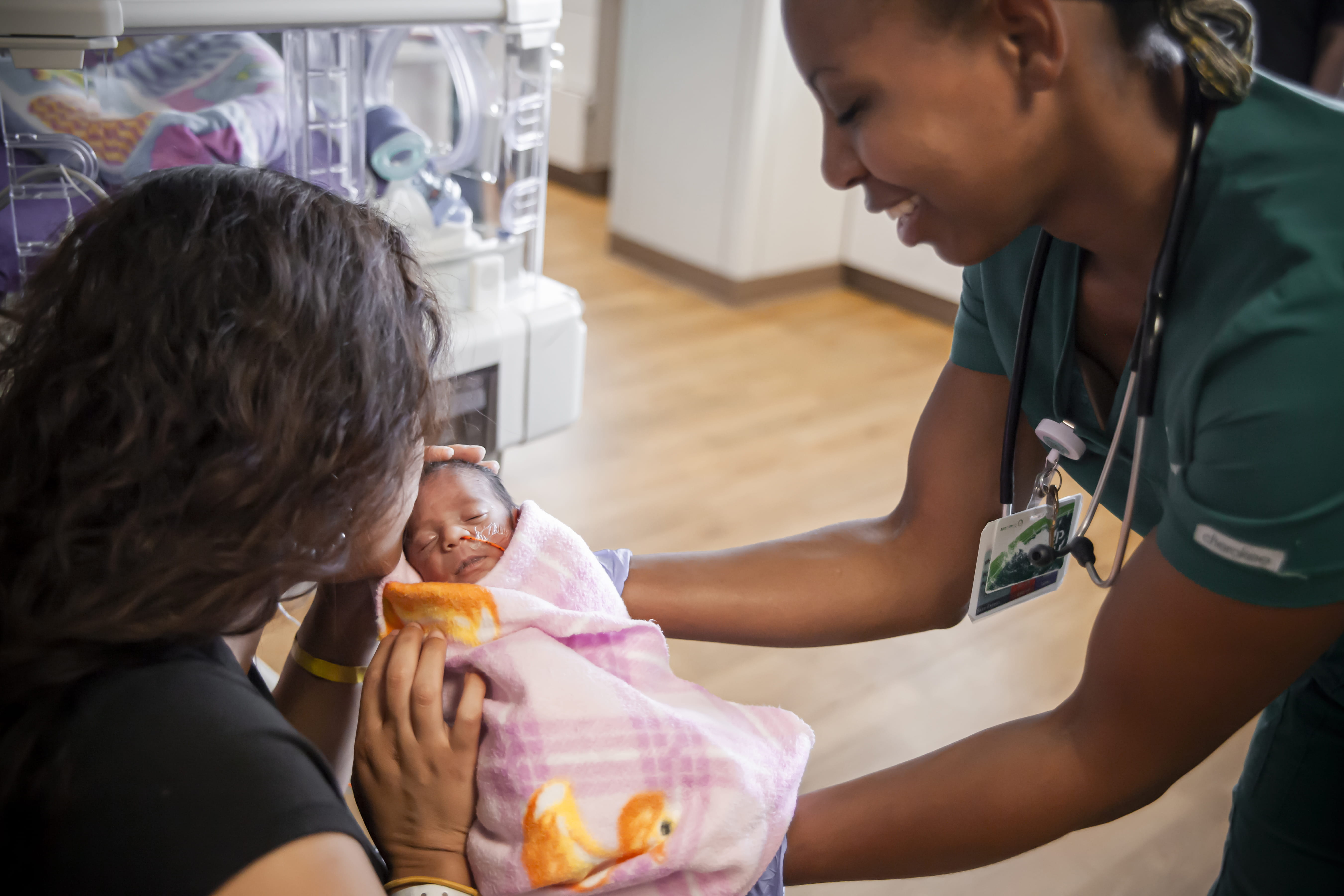 Mom and Baby in NICU