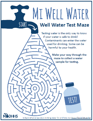 MI Well Water Test Maze Thumbnail - Click for PDF