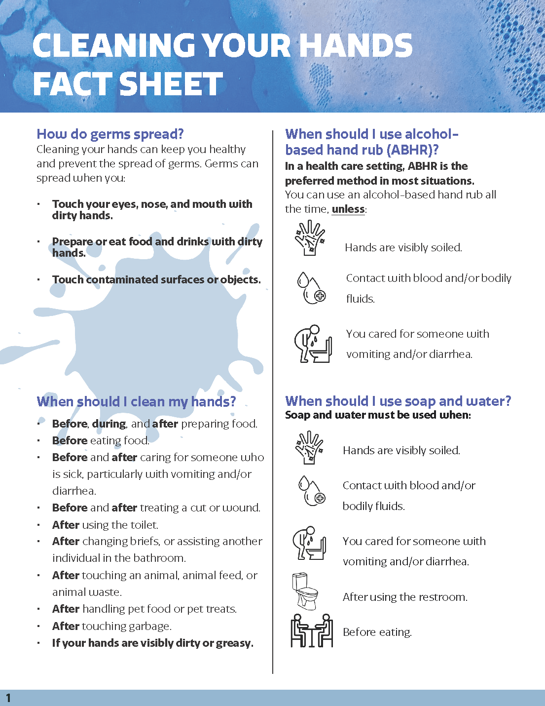 Hand Hygiene Factsheet Image