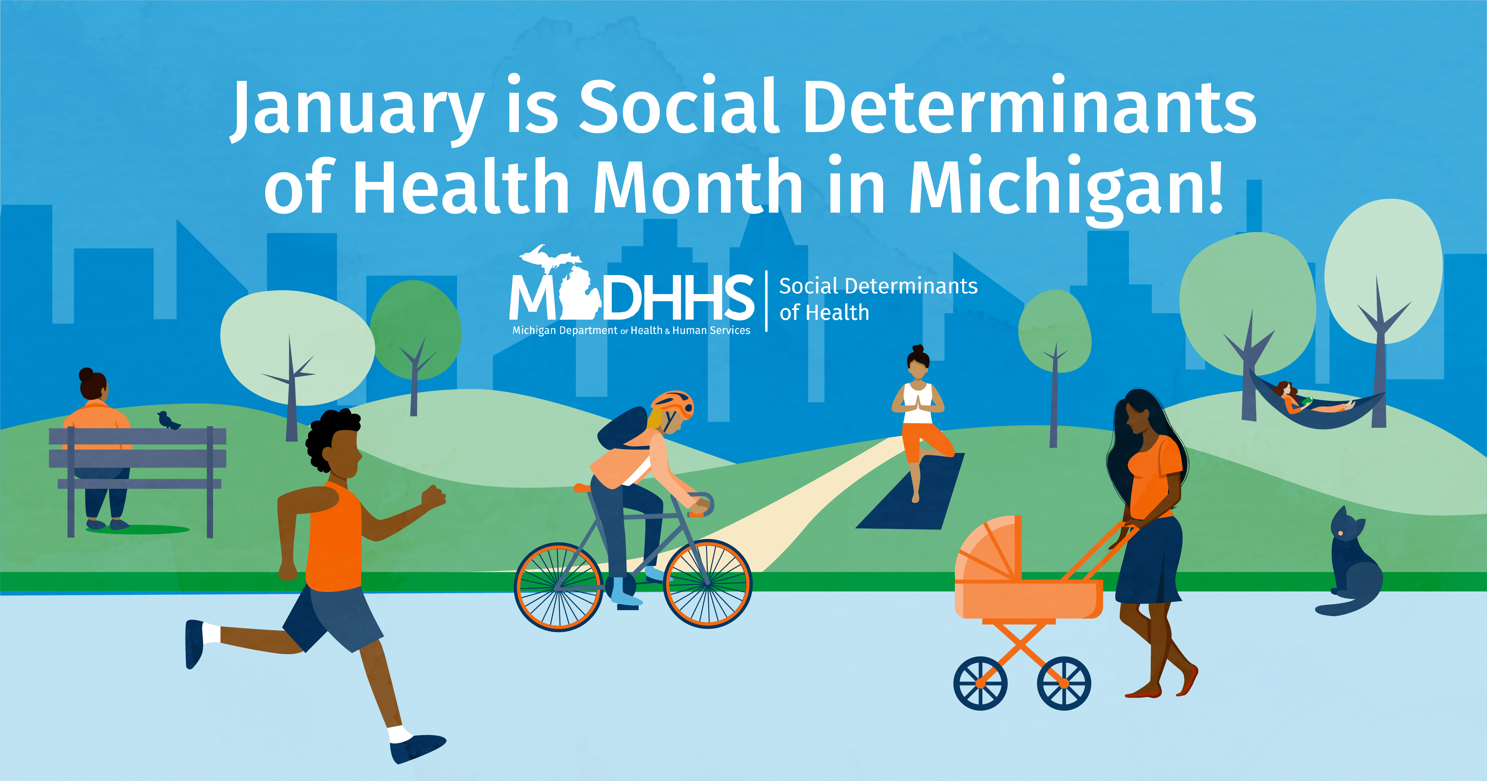 January is Social Determinants of Health Month in Michigan Facebook Post