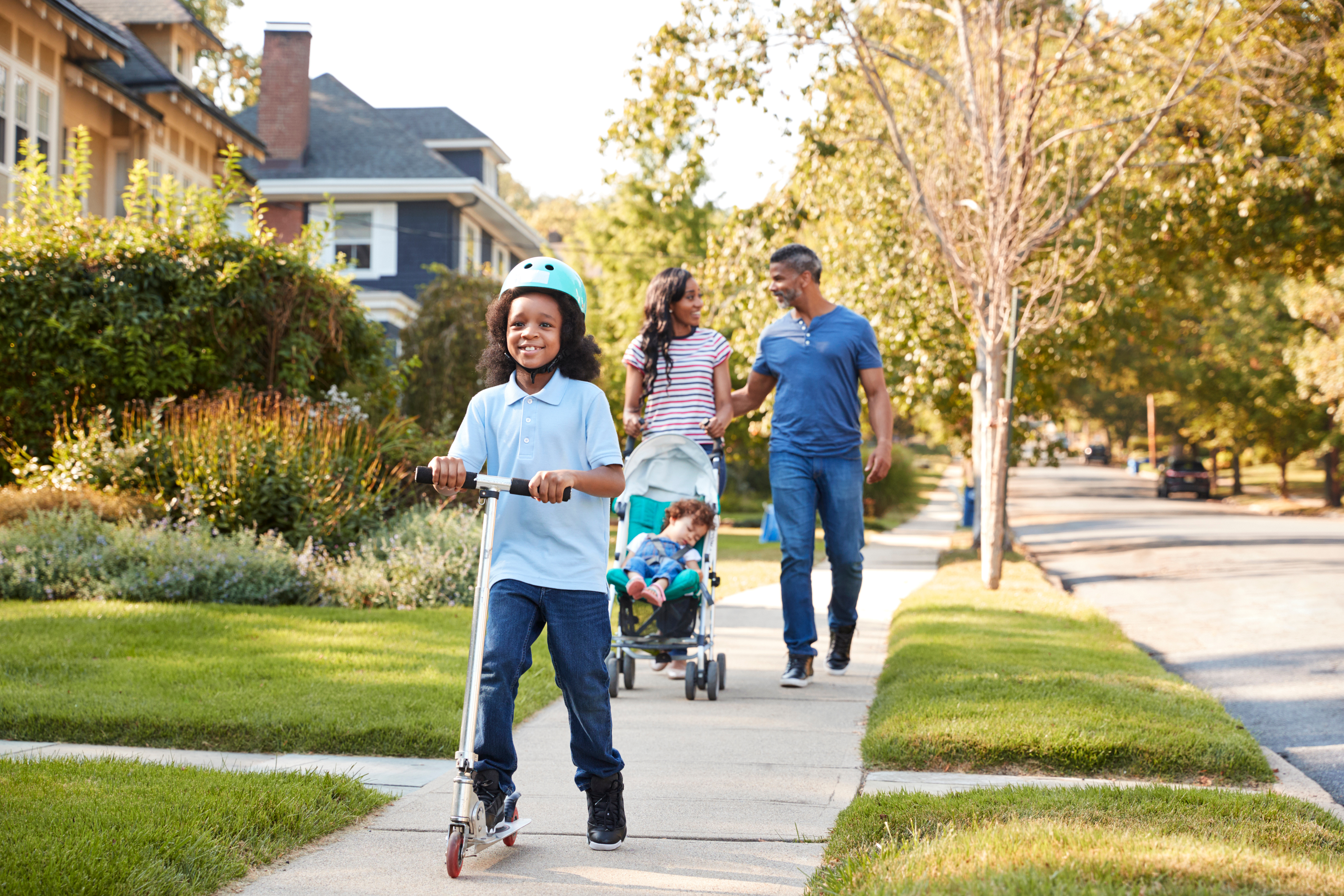 Family walking