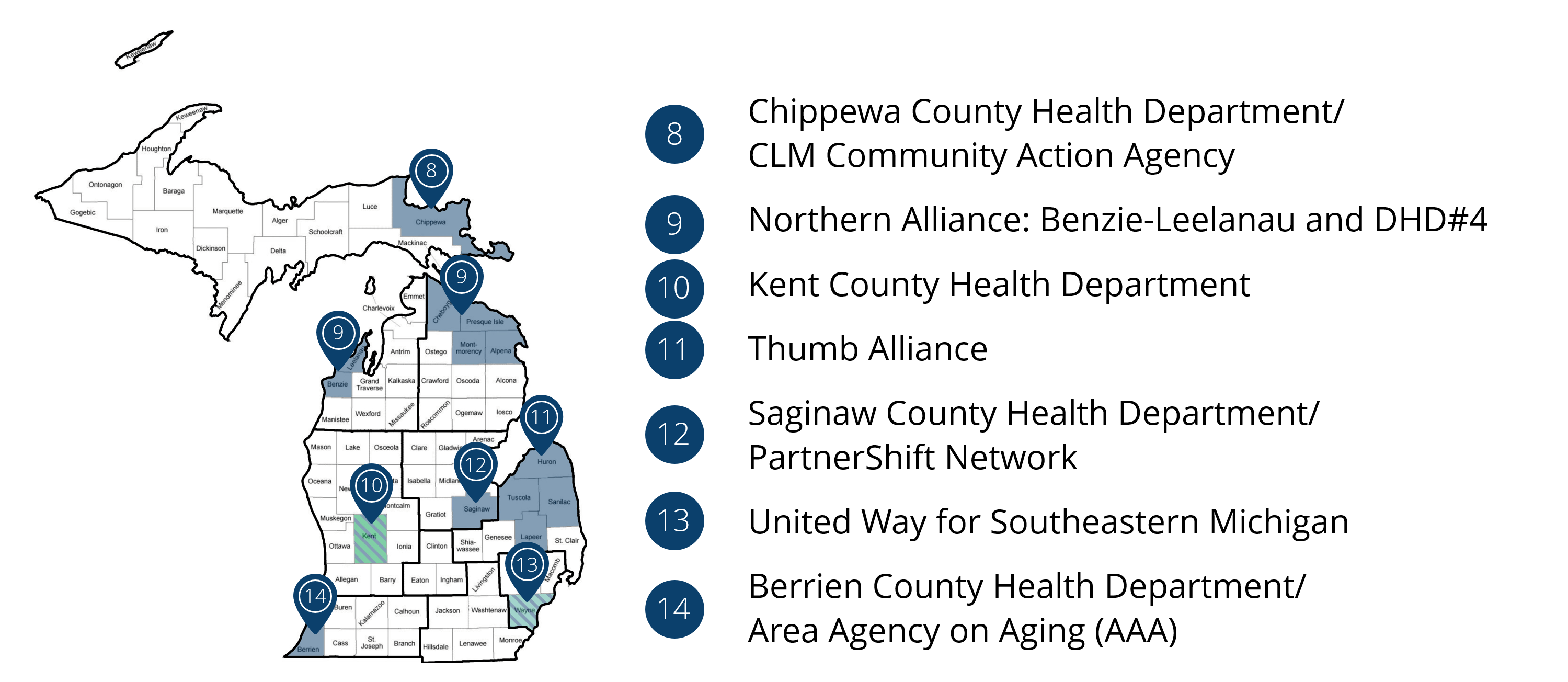SDOH Hubs Cohort 3 map
