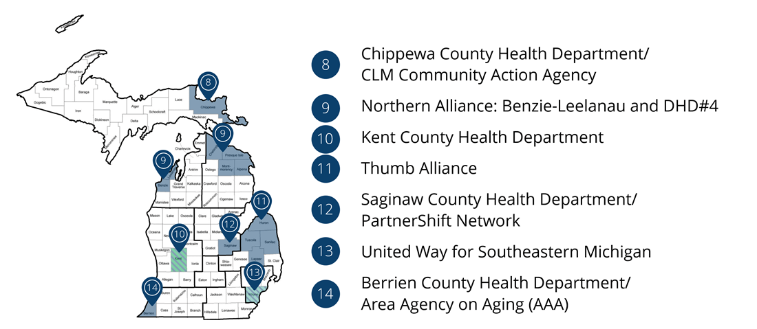 SDOH Hubs Cohort 3 map
