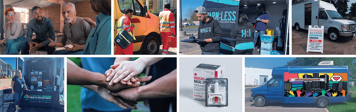Harm reduction Website header