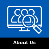 Who we are and what we do navigation tile for the About Us section of the website